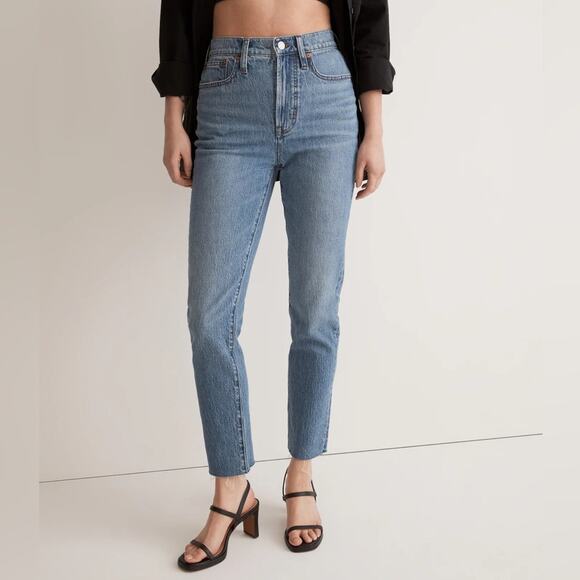 Madewell Denim - Madewell The Perfect Vintage Jean in Earlside Wash: Raw-Hem Edition - Size 29